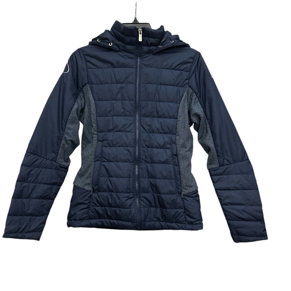 Helly Hansen Astra Hooded Jacket Size Small Blue Mid Layer Primaloft Small Logo